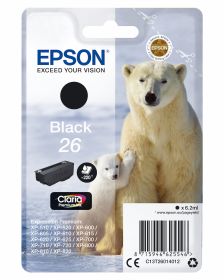 EPSON C13T26014022 - C13T26014022 0124041 CART.INK-JET NERO 26 ORSO POLARE SEC.BLISTER T2601