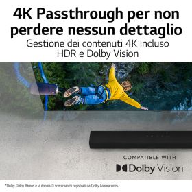 LG S60Q - Soundbar 2.1 Dolby Atmos 300W