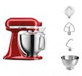 KITCHENAID 5KSM185PSEER - KÜCHENMASCHINE 300W 4.8L mit Zubehör aus Edelstahl