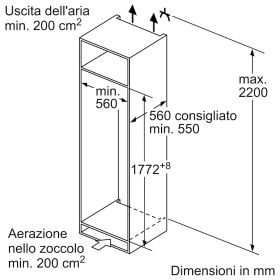 BOSCH KIL82NSE0 - KIL82NSE0 Einbau Kühlschrank mit Gefrierfach