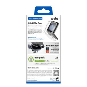 SBS TECOVSAZFLIP6T 0698370 COVER HYBRID PER SAMSUNG Z FLIP 7FE TRASPARENTE
