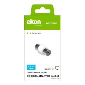 EKON ECANADATFF - Adattatore antenna coassiale 9,5mm F/F
