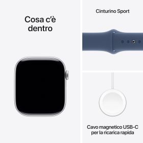 APPLE MWWM3QLA - Apple Watch 10 GPS 46mm Silber Denim