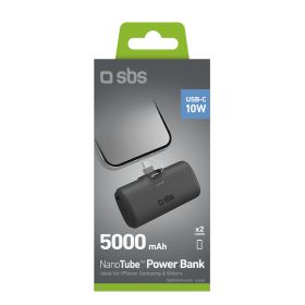 SBS TEBB5000PLUGCK - 5000mAh Powerbank mit Standfuß