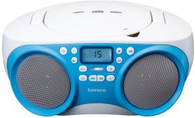 LENCO SCD-301BLUE – Tragbares FM-Radio mit CD/MP3-Player und USB-Anschluss