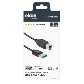 EKON ECIT3USBAB20K - USB-A Kabel 3.0 2 Meter