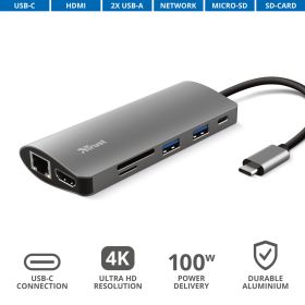 TRUST 23775 - Trust 7-in-1 USB-C Adapter
