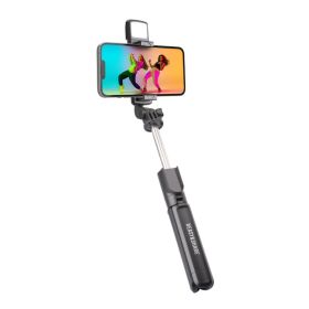 SBS TETRIPOLED - Universal Selfie-Stick mit LED-Licht und Stativ