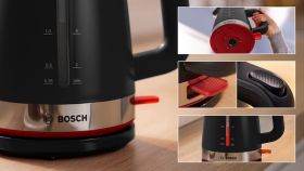 BOSCH TWK4M223 - Bosch TWK4M223 Wasserkocher Schwarz 1,7L