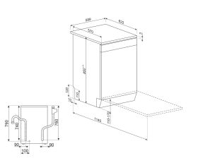 SMEG LVSEX34CQ - Geschirrspüler 60 cm