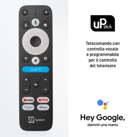 TELESYSTEM 21005359 0723982 UP STICK STREAMER GOOGLE TV 4K WIFI/BT