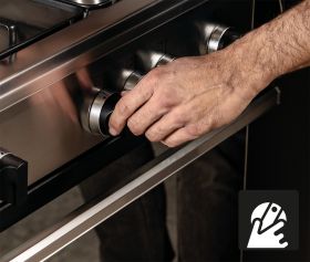 GLEM GAS SA66TMI - Cucina 60cm Inox con Forno Elettrico Ventilato