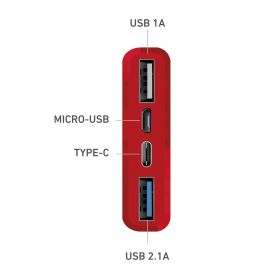 SBS TTBB10000FASTR - Power Bank 10000mAh Rot
