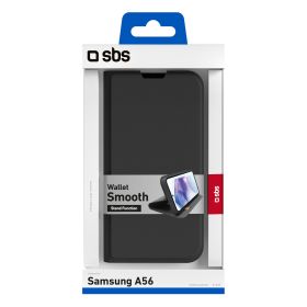 SBS TEWALSAA56K - Elegante Wallet für Samsung A56 in Schwarz