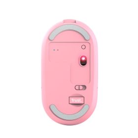 TRUST 24125 - Mouse Wireless Ricaricabile Puck Rosa