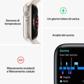 APPLE MNP53TYA - Apple Watch 8 GPS 41mm Aluminiumgehäuse