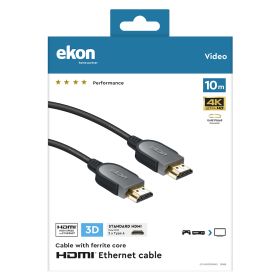 EKON ECVHDMI100MMG - Cavo HDMI 1.4 10 metri con Ethernet