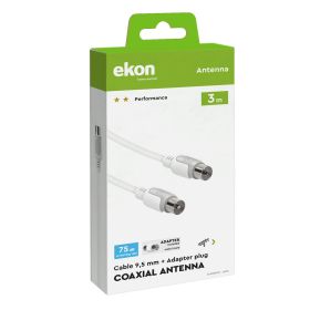 EKON ECAN30MFW - Antenne Kabel 3m mit Adaptern