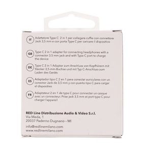 REDLINE RDL4878 - Adattatore Type-C Jack 3,5MM Nero