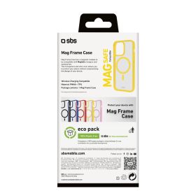 SBS TEMAGCOLIP1667PY - Cover Mag Frame iPhone 16 Pro Max Gialla