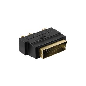 EKON ECVSCAR3RCAMF - Adattatore scart 21 pin a 3 RCA femmina
