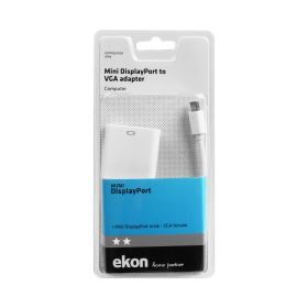 EKON ECITDISLPVGA - Mini DisplayPort auf VGA Adapter Weiß