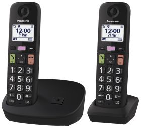 PANASONIC KXTGU112EXB - Telefono cordless Duo con display 1.8”