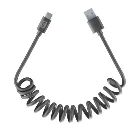 CELLULAR LINE USBDATADRIVEA2C12K - USB-C-Spiralkabel 120cm