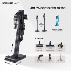 SAMSUNG VS20C9554TK - Samsung Jet 95 Complete Extra Aspirapolvere Senza Fili