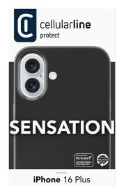 CELLULAR LINE SENSATIONIPH16MAXK - Custodia Sensation per iPhone 16 Plus Nero