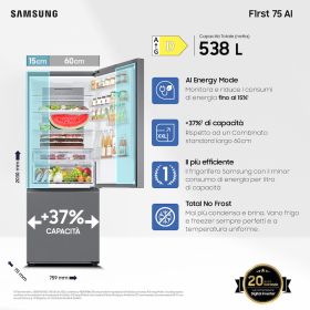 SAMSUNG RB53DG703DS9EF - Samsung Kombikühlschrank 538LT