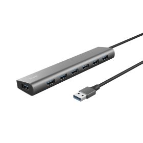 TRUST 24967 - Aluminium USB Hub mit 7 Ports