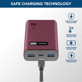 CELLULAR LINE PBFAST01PD10000R - Powerbank 10000mAh Rot
