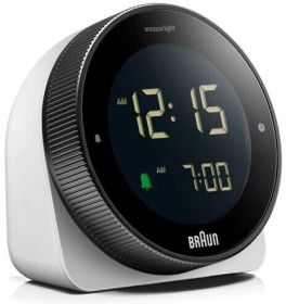 BRAUN BC24WDCF - Braun BC24W-DCF Sveglia Digitale Radiocontrollata Bianca