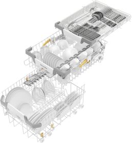MIELE G5740SCISLBW - G5740SCISLBW Einbaugeschirrspüler Brillantweiß