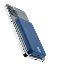 CELLULAR LINE PBMAGSFCOL5000WIRB - Wireless Powerbank Mag 5000 Blau