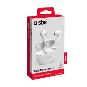 SBS TEEARPURDTWSBTW - Auricolari TWS Pure Drops Bianchi