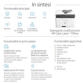 HP 4ZB97A - Stampante Laser Multifunzione con Wifi