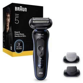 BRAUN 52B1650S 0728785 RASOIO RIC. 3LAME W&D LED AUT.50MIN 2ACC+5PETT BLU