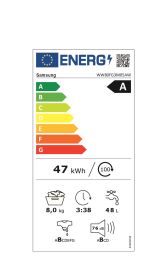 SAMSUNG WW80FG3M05AWET - Slim Waschmaschine 8kg A