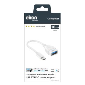 EKON ECITUSBTYCFM01W - Type-C Adapter USB weiblich 10 cm