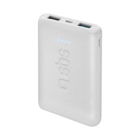 SBS TEBB5000POCW - Power Bank 5000mAh 2USB Pocket Bianco