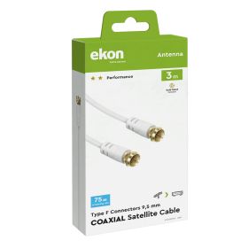 EKON ECSAT30FFW - SAT Kabel 3 Meter Weiß