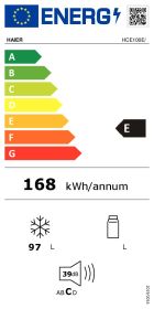 HAIER HCE100E - Haier HCE100E – Kompakte Gefriertruhe mit 97 Litern Fassungsvermögen