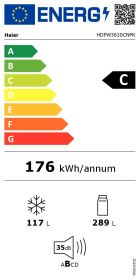 HAIER HDPW3620CNPK - Frigorifero Haier Serie 3 Combi 406L
