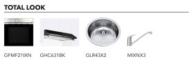 GLEM GAS GT32IX - GT32IX 0019501 P.COTT. 30CM 2F/GAS G.SMALTATE INOX SERIE DOMINO