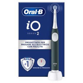 ORAL-B IO2CLEANANDCAREDARKGREEN - Spazzolino Elettrico Oral-B iO 2 Verde
