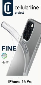CELLULAR LINE FINECIPH16PROT - Cover in gomma per iPhone 16 Pro