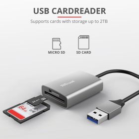 TRUST 24135 - USB 3.2 Kartenleser kompakt