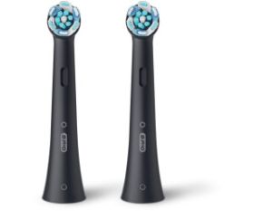 ORAL-B AA34434 - BRAUN Oral-B iO Ultimative Reinigung Ersatz-Aufsteckbürsten (2er Pack, Schwarz)